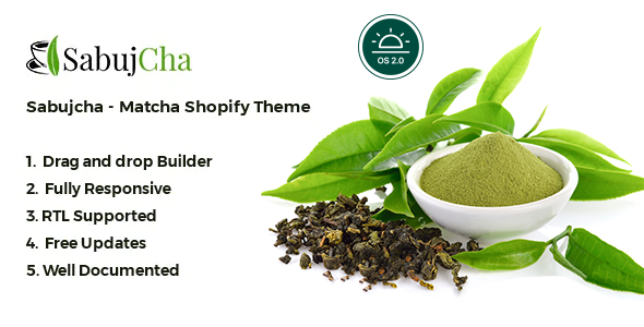 Matcha Shopify主题-Sabujcha
