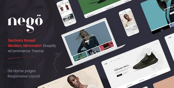 Nego-极简主义响应式服装、儿童、箱包、化妆品、家具、时尚Shopify主题