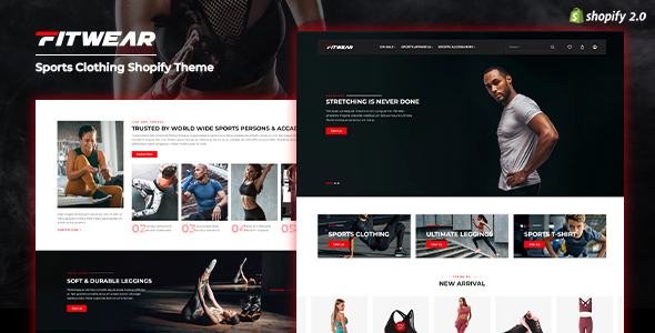Fitwear-运动服装和健身器材Shopify主题