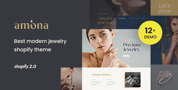 Amona-珠宝与时尚Shopify主题
