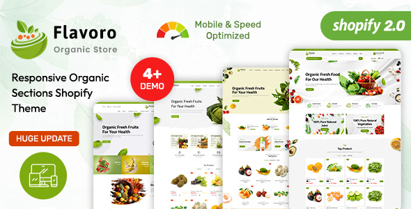 Flavoro-有机商店和食品Shopify 2.0主题