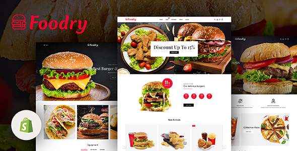 Foodry-快餐和餐厅响应式Shopify主题