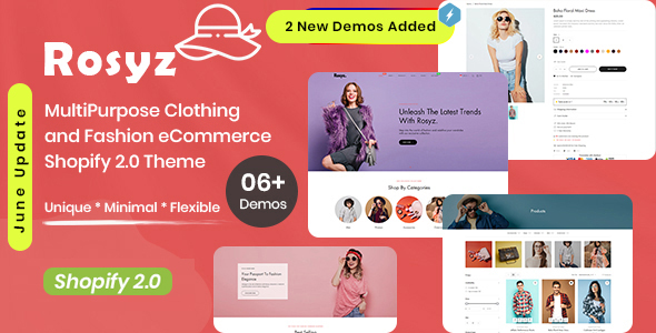 Rosyz-多用途服装和时尚电子商务Shopify 2.0主题