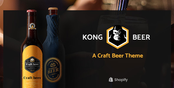 Kong-酒精、啤酒和酒类商店Shopify主题