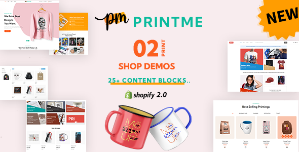 Printme-响应式打印商店主题
