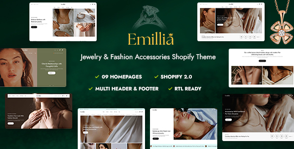 Emilia–珠宝和时尚配饰Shopify主题