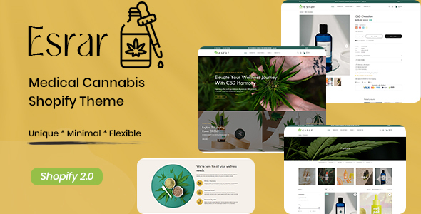 Esrar-医用大麻Shopify主题
