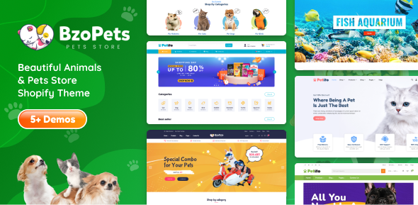 BzoPets-宠物商店和用品Shopify 2.0主题