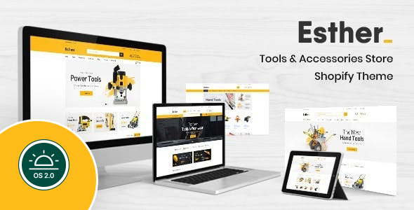 Esther-工具商店和车库Shopify主题