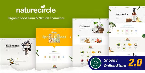 Naturecicle-新鲜有机食品店Shopify主题