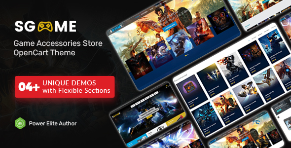 SGame-响应式配件，游戏Shopify主题