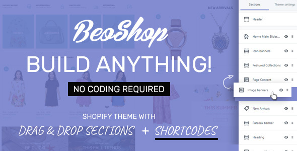 BeoShop-拖放响应式Shopify主题