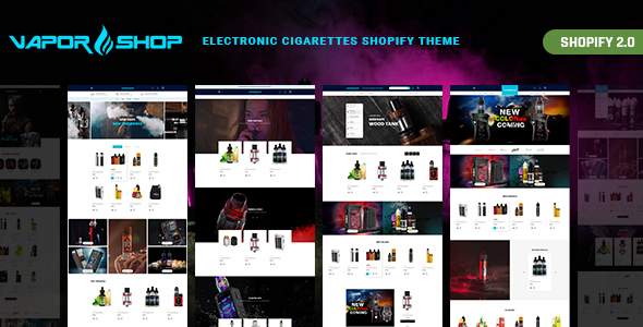 VaporShop-电子烟及配件Shopify主题