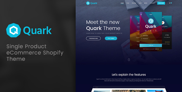Quark-单一产品商店Shopify主题