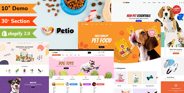 Petito-多用途Shopify部分所有页面