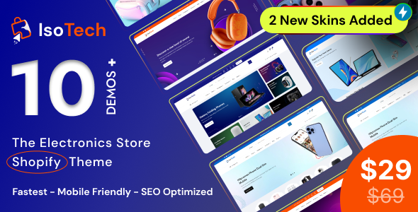 IsoTech-电子商店Shopify主题操作系统2.0