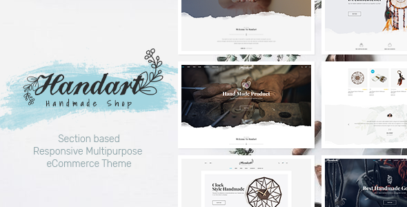 HandArt-面向艺术家、珠宝、艺术品、手工艺人和手工艺人的Shopify主题