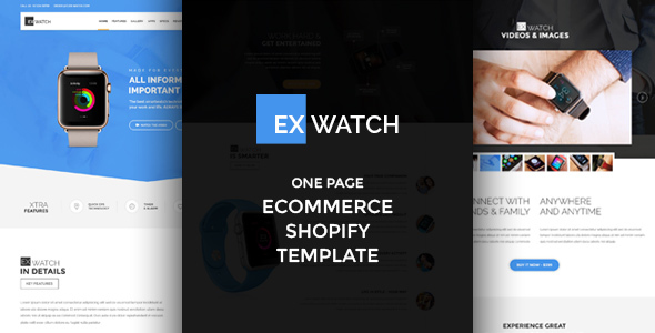 Ex Watch V-2-单一产品电子商务Shopify主题