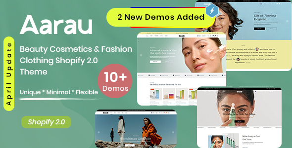 Aarau-美容化妆品和时尚服装Shopify 2.0主题