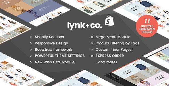 Lynk+联合响应时尚Shopify主题（部分准备就绪）