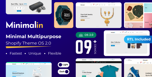 Minimalin-最小多用途Shopify主题操作系统2.0