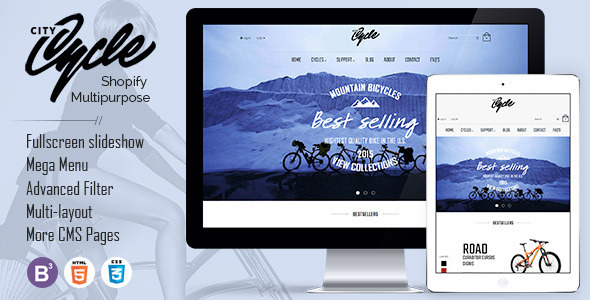 CityCycle-自行车店响应式Shopify主题