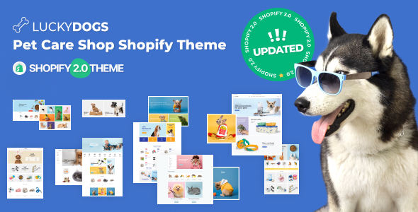 LuckyDogs-宠物护理店Shopify主题