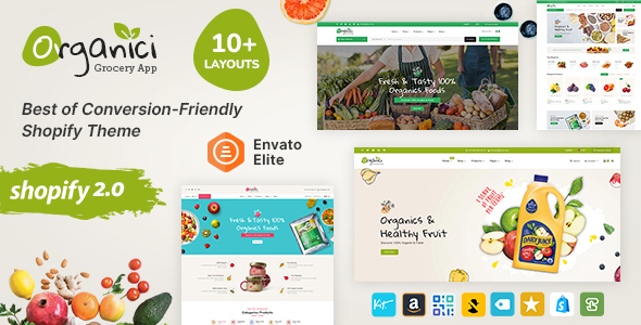 Organici-新鲜食品和杂货店-Shopify多功能主题