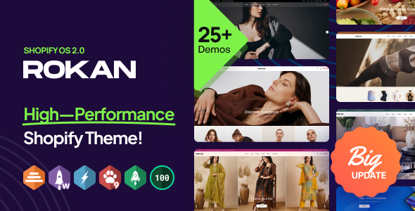 Rokan-多用途Shopify主题操作系统2.0