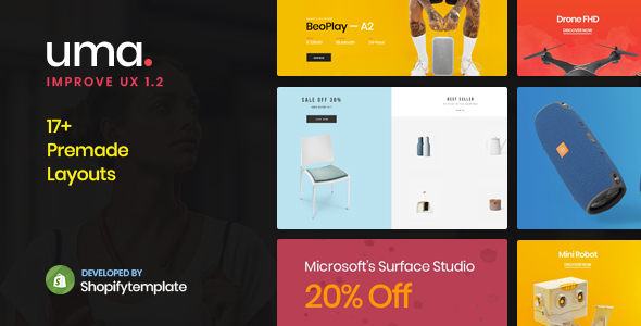 Uma-简洁的多Shopify主题