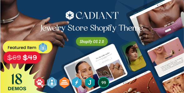 Cadiant-珠宝店Shopify主题操作系统2.0