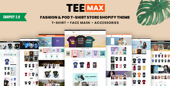 TeeMax |时尚和POD T恤店Shopify主题