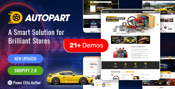 AutoParts–汽车零部件、工具、设备和配件商店Shopify主题及部分