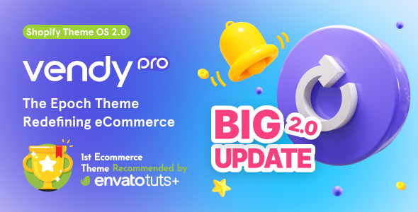 Vendy Pro-创新的多用途Shopify主题操作系统2.0