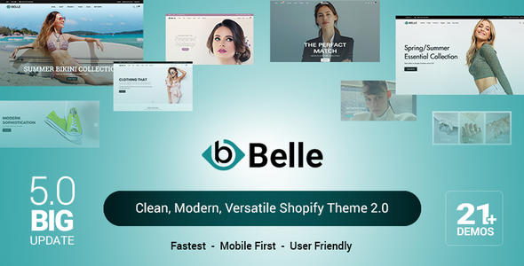 Belle-干净、现代、多功能的Shopify主题2.0