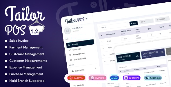 TailorPos – Pos 和订单管理系统