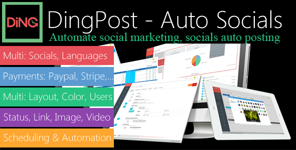 DingPost – 社交汽车海报、自动调度程序和营销解决方案