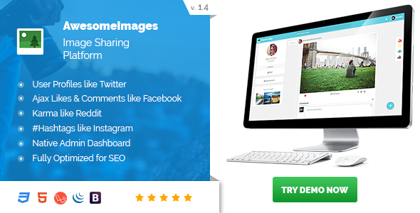 Awesome Images : Photo Sharing Platform – Supports GIFs and Social Login
