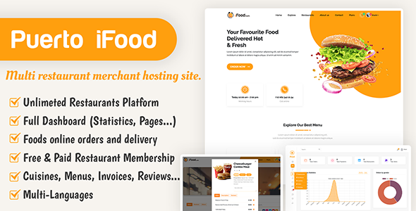 iFood – 多餐厅商家托管网站 SAAS