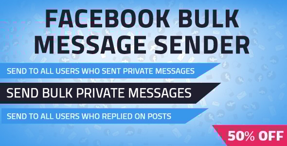 Facebook 群发私人消息发送器(SAAS 就绪)