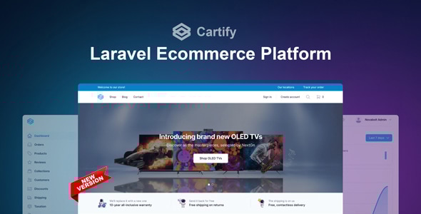 Cartify – Laravel Ecommerce Platform with Tailwind CSS