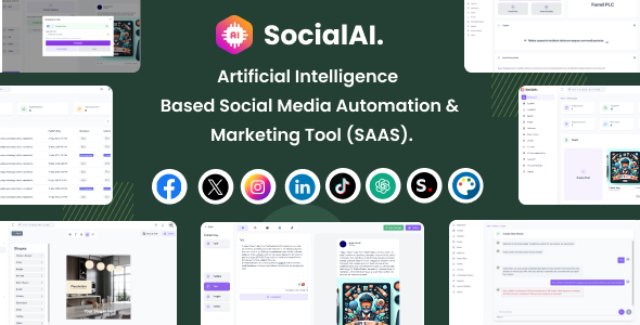 SocialAI – 基于人工智能的人工智能社交媒体自动化和营销工具 (SAAS)