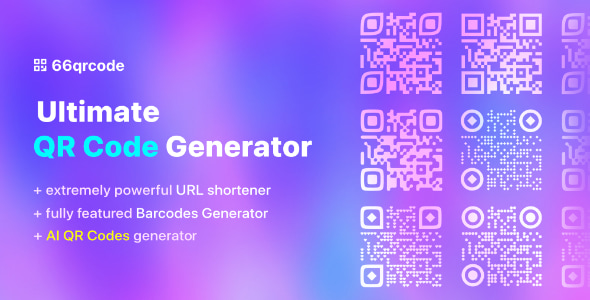 66qrcode – AI QR Codes  Barcodes Generator  URL Shortener (SAAS)