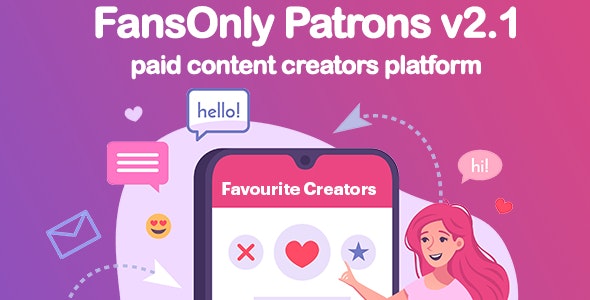 PHP FansOnly Patrons – 付费内容创作者平台