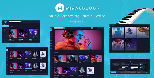 miraculous – 音乐流媒体 Laravel 脚本
