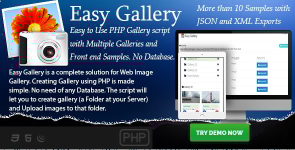 Easy Gallery – 基于 PHP 的无数据库库创建器