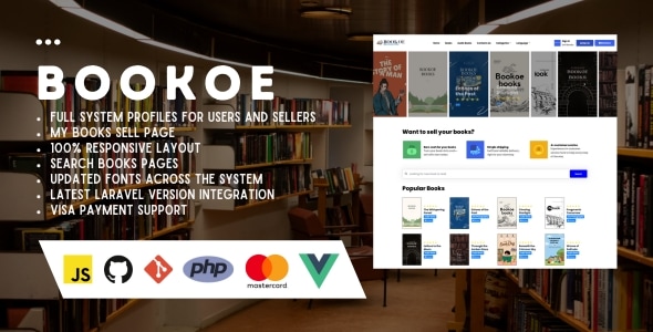 Bookoe – 带网站的书店脚本系统