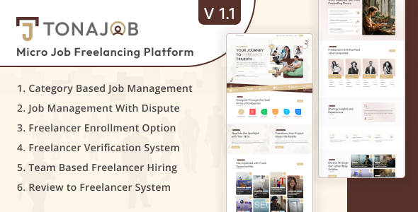 TonaJob – MicroJob 自由职业平台