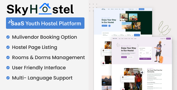 SkyHostel – SaaS 旅舍预订平台