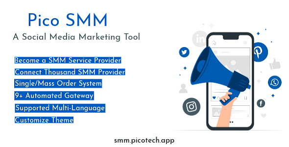 PicoSMM – 社交媒体营销脚本面板